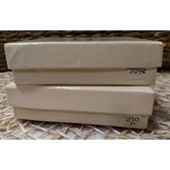 SET/2 Vintage Keramos Industries Handmade Porcelain Owl Ornaments - Picture 6 of 6